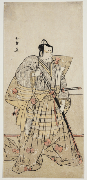 Ichikawa Danjuro V as a samurai (woodblock print)