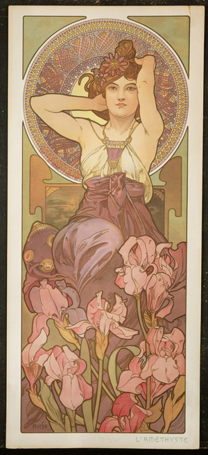 The Precious Stones: Amethyst, 1900 (colour litho)