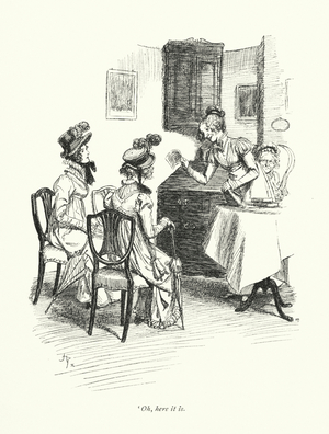 Illustration for Jane Austen’s Emma (engraving)