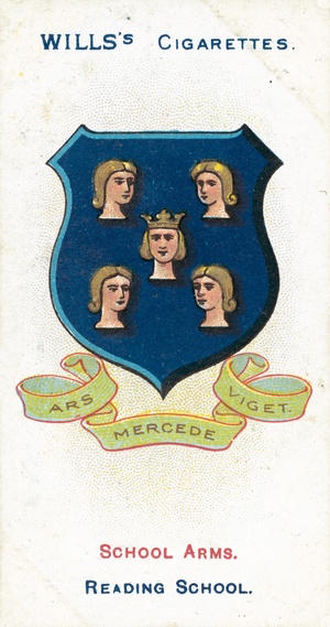 Reading School, Ars Mercede Viget, Art Flourishes By Its Recompense (colour litho)