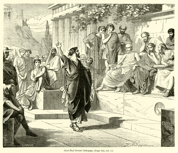 Saint Paul devant l'areopage (engraving)