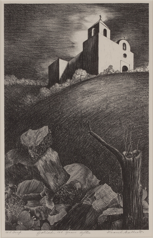 The Alamo, 100 Years After, c.1935-1938 (lithograph)