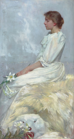 Portrait of Bessie (Miss Elizabeth Newton) 1892 (Oil on canvas)