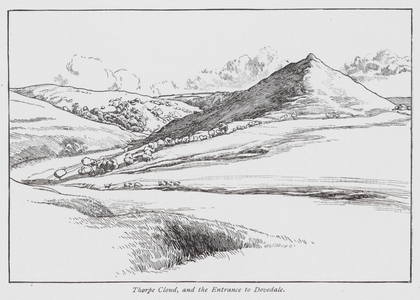 Thorpe Cloud, and the Entrance to Dovedale (litho)