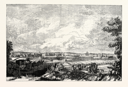 Edinburgh: View of Leith from the Eastern Road 1751