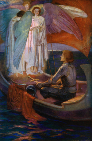 Tennyson Poem: Sir Galahad (colour litho)