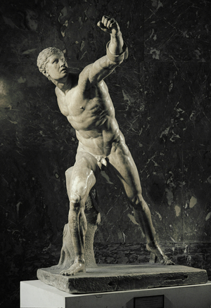 The Borghese gladiator, found at Anzio, Italy …