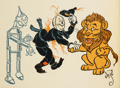 The tin-man, the scarecrow and the lion.