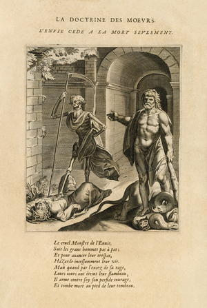 L'envie cede a la mort seulement, 1646 (Engraving )