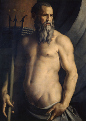 Portrait of Andrea Doria as Neptune, 1545-46 (oil on canvas)