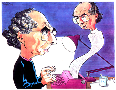 Philip Roth caricature