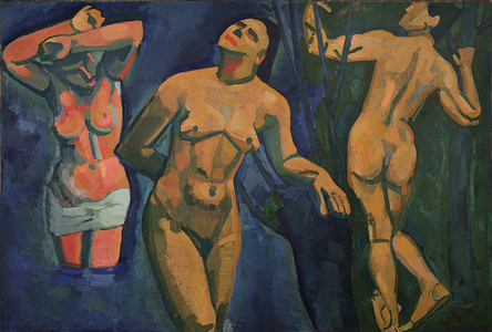 Bathers, 1907 (oil on canvas)