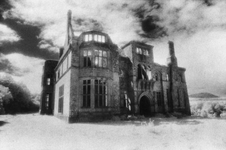 Dunboy Castle, Castletownberehaven, County Cork, Ireland (b/w photo)