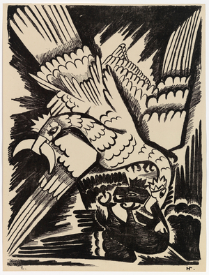 The White Eagle, 1914 (litho on paper)
