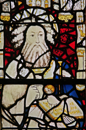 Window s2 depicting St John the Baptist (stained glass)