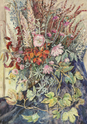 Flowers and Twigs, 1978 (gouache on paper)