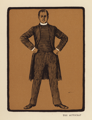 Some Clerical Types: The Autocrat (colour litho)