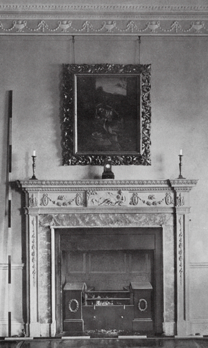 Bristol: No 7 Great George Street, Mantelpiece in Reception-Room (b/w photo)