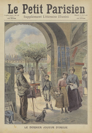 The last organ player (colour litho)