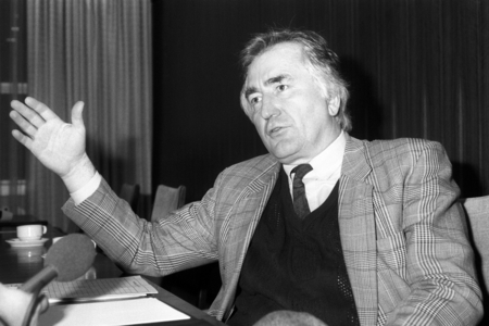 Albrecht Müller (Germany SPD) interviewed in Bonn..., 1989 (photo)