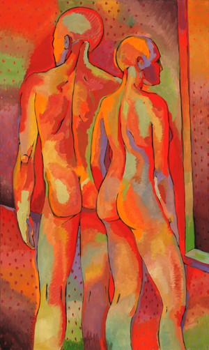 Kandinsky's Dancers I, 1992 (casein)