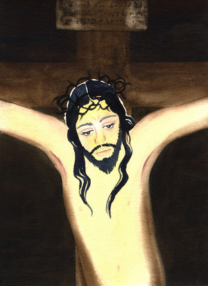 The Crucifixion, 2001 (w/c on paper)