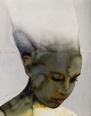 Head, 2017 (w/c on arches paper) 