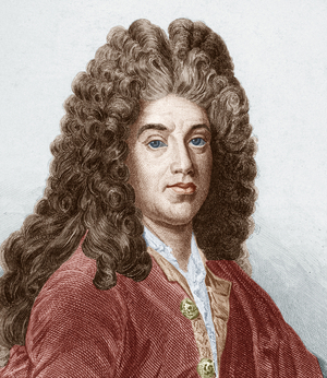 Jean de La Bruyere (1646-1696) French moral philosopher, colourized document