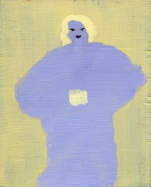 Studio Nude 1, 2010 (oil on wood)