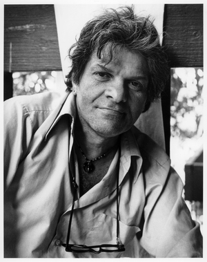 Gregory Corso, Boulder, Colorado, 1981 (b/w photo)