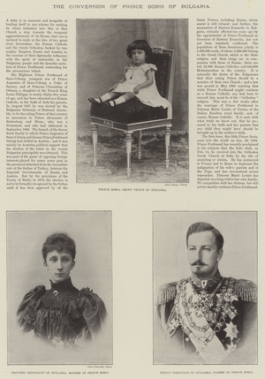 The Conversion of Prince Boris of Bulgaria (b/w photo)