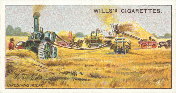 Canada, Threshing Wheat (chromolitho)