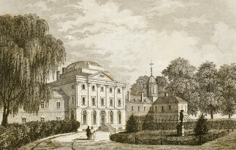 United States, Pennsylvania, Philadelphia, Hospital (engraving)