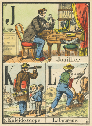 J K L : Joaillier, Kaleidoscope, Laboureur 