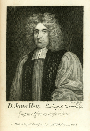Dr John Hall, Bishop of Bristol (engraving)