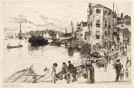 Castello Quarter, Riva, 1880-82 (etching)