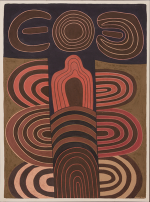 Gavrinis, 1993 (Gouache on paper)
