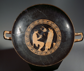 Interior of a red-figure cup, c.450 BC (ceramic)