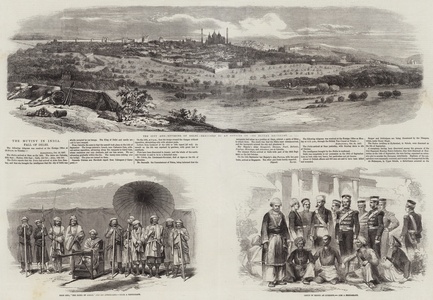 The Mutiny in India, Fall of Delhi (engraving)