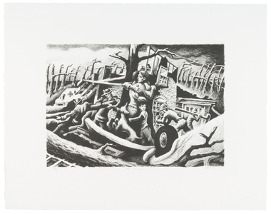 The Tornado, 1999 (crayon litho)
