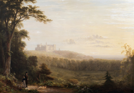 View of Belvoir castle, c.1820 (oil on canvas)