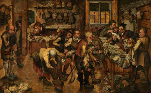 The Peasant Lawyer (oil on panel) 