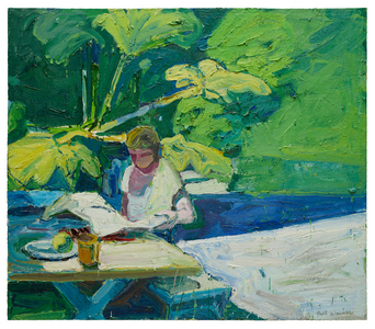 The Newspaper, 1960 (oil on canvas)
