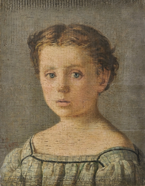 Child portrait, c.1864-65 (oil on board)