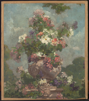 Sketch for the Hôtel de Ville de Paris: Flowers, 1892 (oil on cardboard)
