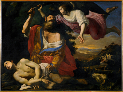 The sacrifice of Isaac (painting on canvas)