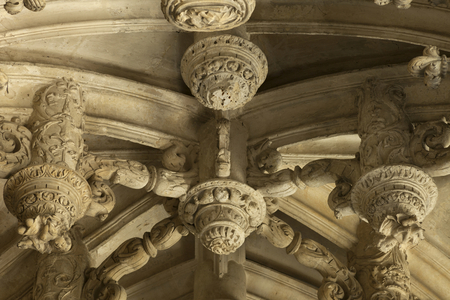 Detail of ceiling bosses, Noyon Cathedral, Nord-Pas-de-Calais-Picardie, Oise, France (photo)