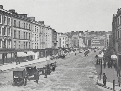 Ireland: St Patrick Street, Cork (b/w photo)