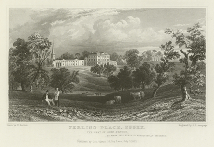 Terling Place, Essex, the Seat of General Strutt (engraving)