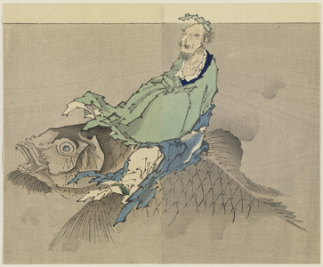 Untitled, 1890 (woodblock print, ink and colour on paper)